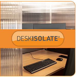 Introducing DeskIsolate | Protective Desk and Workspace Social Distancing Isolation System
